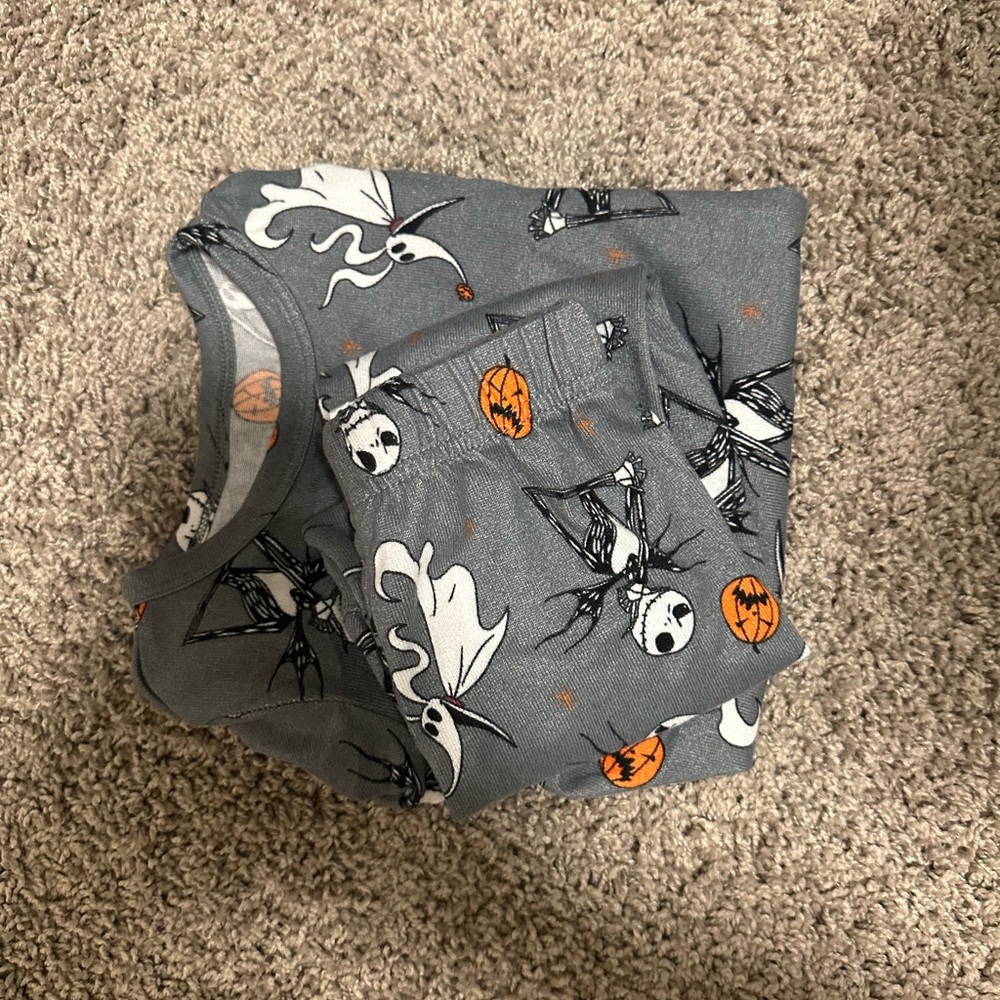 Disney Gray and Orange Kids Pajama Set